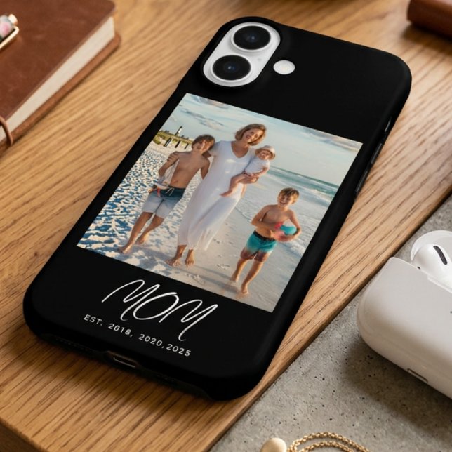 Black Mom Established Script Photo Case-Mate iPhone Case (Creator Uploaded)