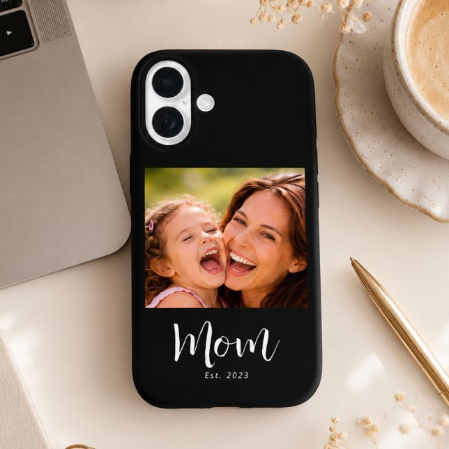 Black Mom Established Script Photo Case-Mate iPhone Case (Creator Uploaded)