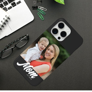 Black Mom Established Script Photo iPhone 15 Pro Max Case
