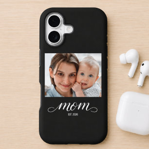 Black Mom Established Script Photo  iPhone 17 Case
