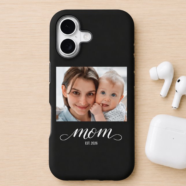 Black Mom Established Script Photo  Case-Mate iPhone Case (Creator Uploaded)