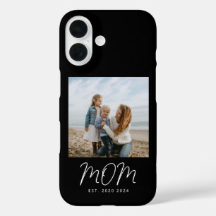 Black Mom Established Script Photo Case-Mate iPhone 16 Case