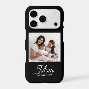 Black Mom Established Script Photo iPhone 17 Pro Case