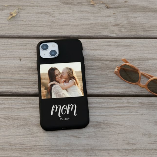Black Mom Established Script Photo Iphone Case (Creator Uploaded)