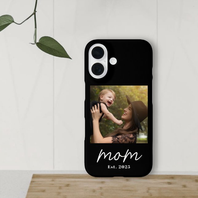 Black Mom Established Script Photo Iphone Case (Creator Uploaded)