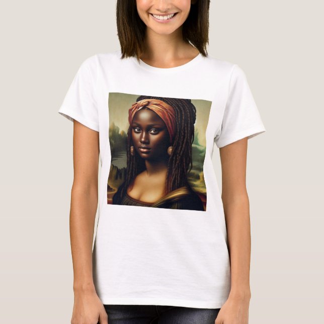 Black Mona Lisa: A Modern Reimagining T-Shirt (Front)