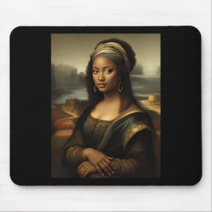 Black Mona Lisa African American Black History Mon Mouse Pad