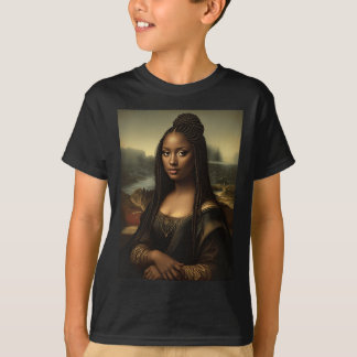 Black Mona Lisa African American Black History Mon T-Shirt