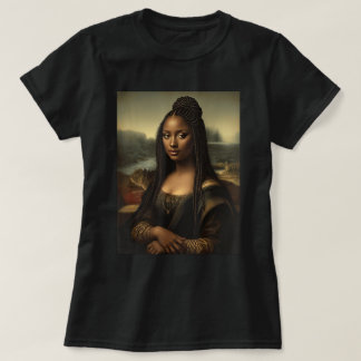 Black Mona Lisa Art Black History T-Shirt