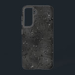 Black monochromatic glittery background samsung galaxy s21 case<br><div class="desc">Black monochromatic glittery background with an abstract pattern. Cool modern glam design.</div>