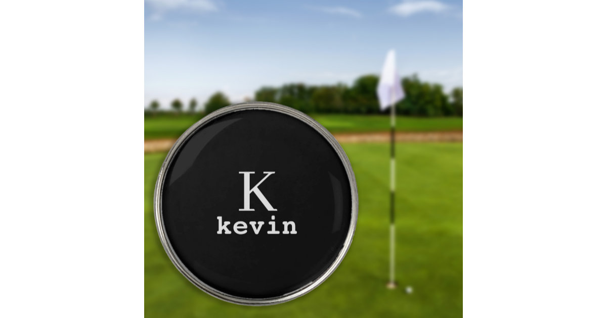 Monogram Personalized Golf Ball Markers