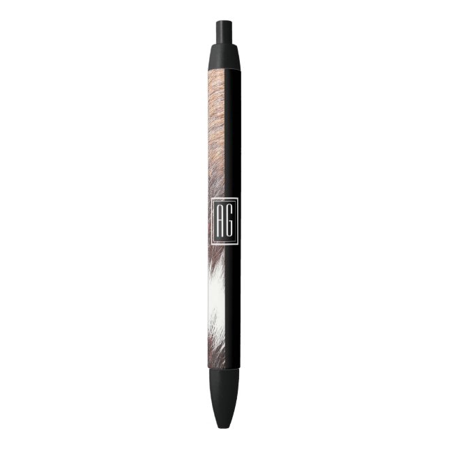 Black Monogram Pen (Front Vertical)