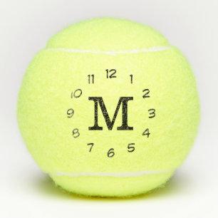 Black Monogram Professional Modern #22 Tennis Balls