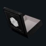 Black Monogram Wedding Keepsake Box Attendant Gift<br><div class="desc">A pretty keepsake box for all your mementos from your wedding day. This box is done in black and white with a monogram, the bride and groom's names, and the wedding date. It's the perfect place to keep little trinkets to remind you of your special day! It would also make...</div>