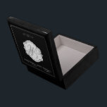 Black Monogram Wedding Keepsake Box Attendant Gift<br><div class="desc">A pretty keepsake box for all your mementos from your wedding day. This box is done in black and white with a monogram, the bride and groom's names, and the wedding date. It's the perfect place to keep little trinkets to remind you of your special day! It would also make...</div>
