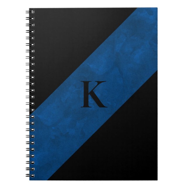 Black Monogrammed Notebook (Front)