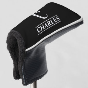 Black Monogrammed Putter Head Cover