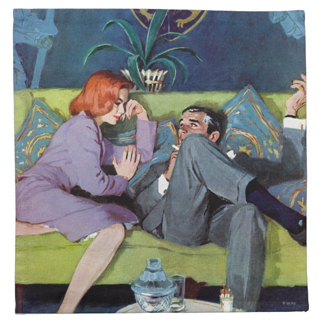 Black Monte's Last Raid Cloth Napkin (Front)