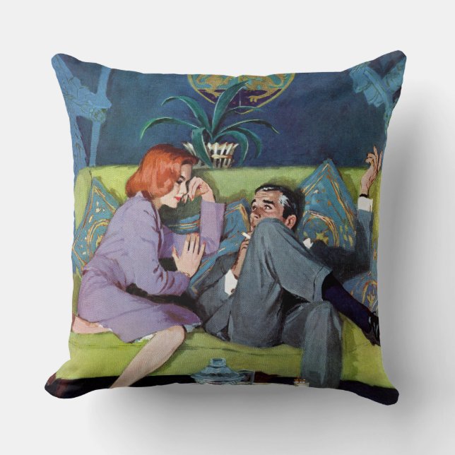 Black Monte's Last Raid Throw Pillow (Front)