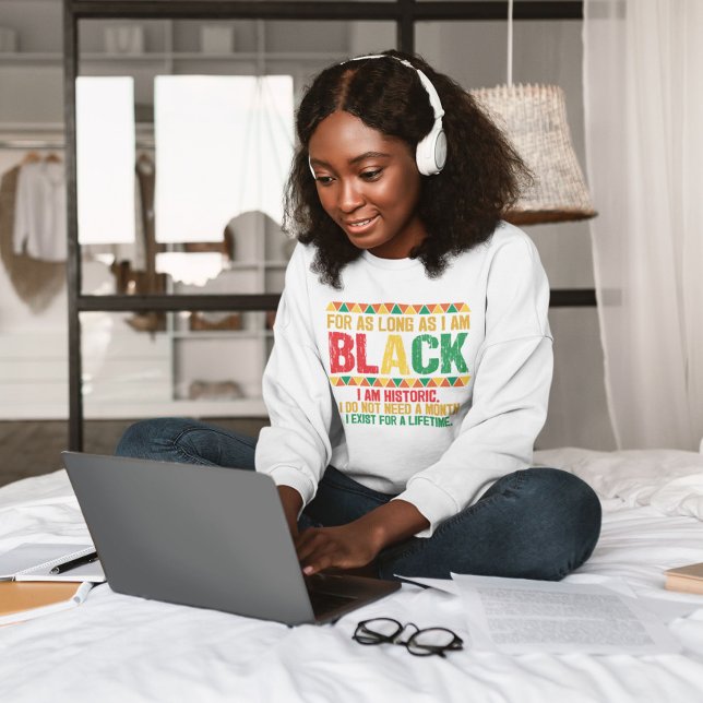 Black Month Typography  Sweatshirt (Creator Uploaded)