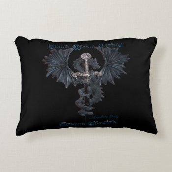 Black Moon Society  Dragon Pillow by TheGrayWitchGiftShop at Zazzle