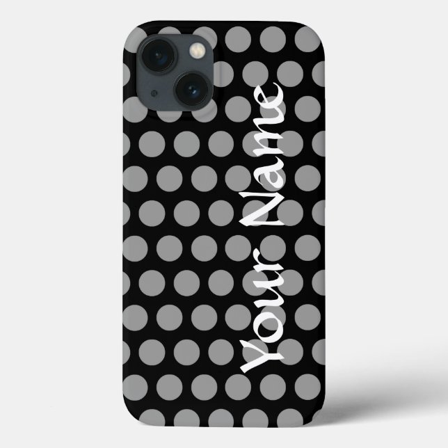 Black Moroccan Moods Dots Case-Mate iPhone Case (Back)