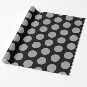 Black Moroccan Moods Dots Wrapping Paper