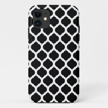 Black Moroccan Pattern Iphone 5 Case by EnduringMoments at Zazzle