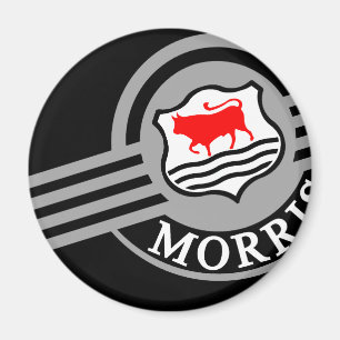 Black Morris Minor Fridge Magnet