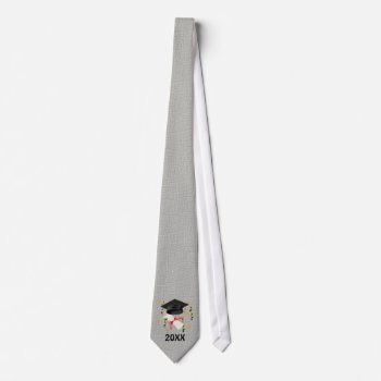 Black Mortar And Diploma Graduation Tie by Spice at Zazzle