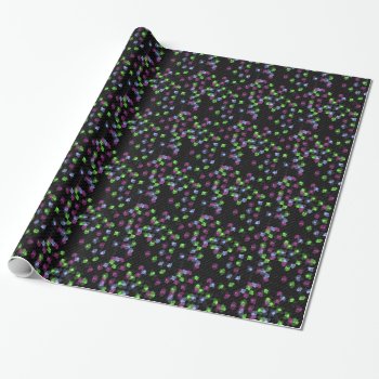 Black Mosaic Wrapping Paper by MehrFarbeImLeben at Zazzle