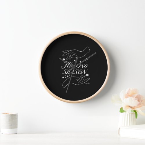 Black Motivational Clock| Hands of Hope Wall Clock