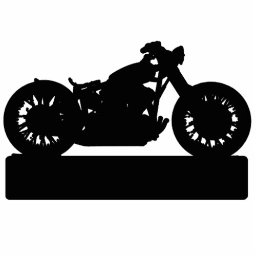 Black Motorcycle Cutout