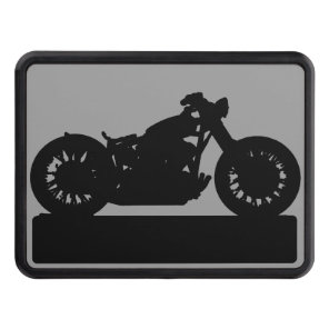 black motorcycle hitch cover