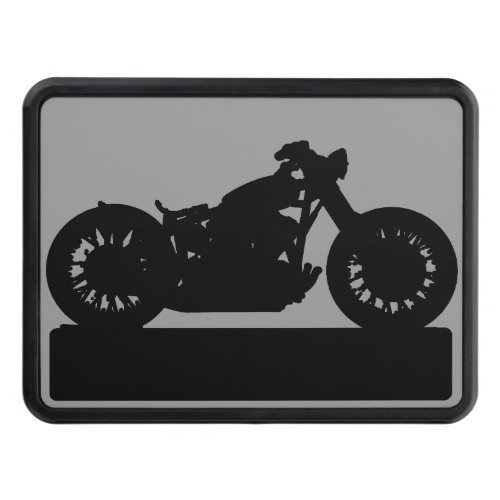 Black Motorcycle Hitch Cover