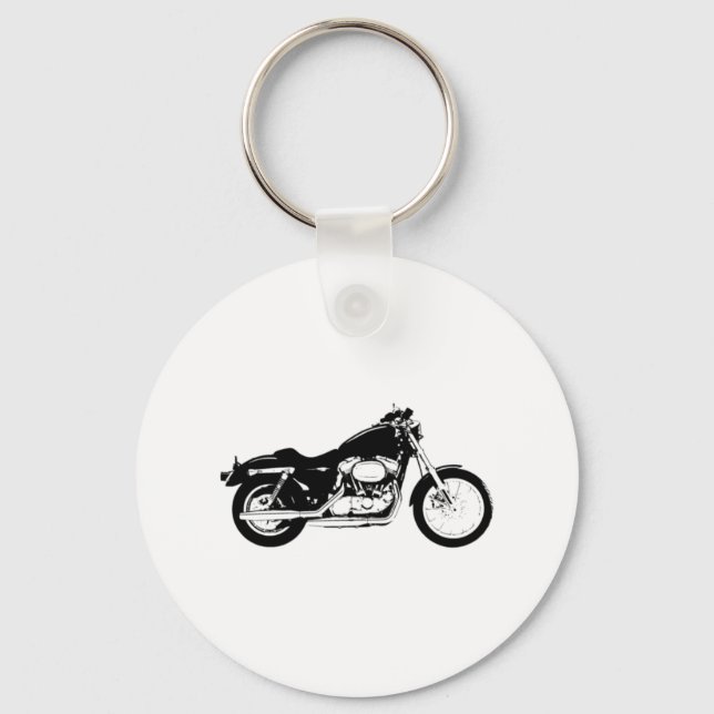 Black Motorcycle Keychain (Front)