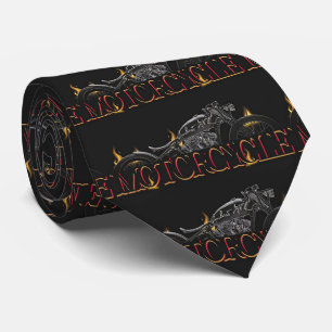 Black Motorcycle neck tie