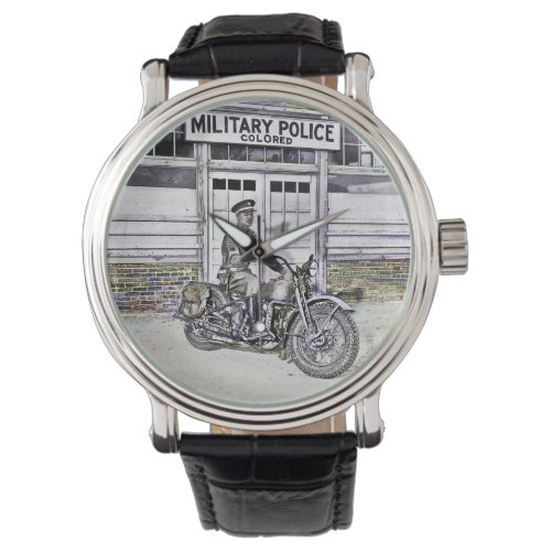 Black Motorcycle Police ww2 Watch