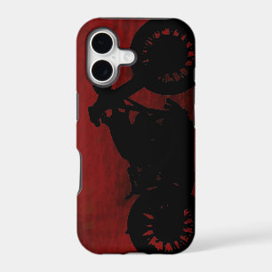 black motorcycle silhouette iPhone 17 case