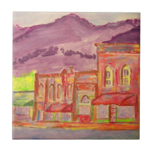black mountain art ceramic tile
