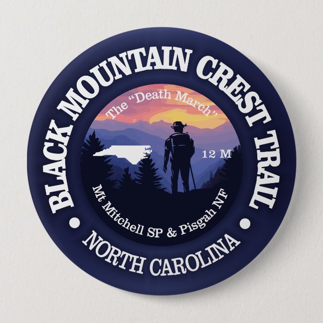 Black Mountain Crest Trail (rd2) Button (Front)
