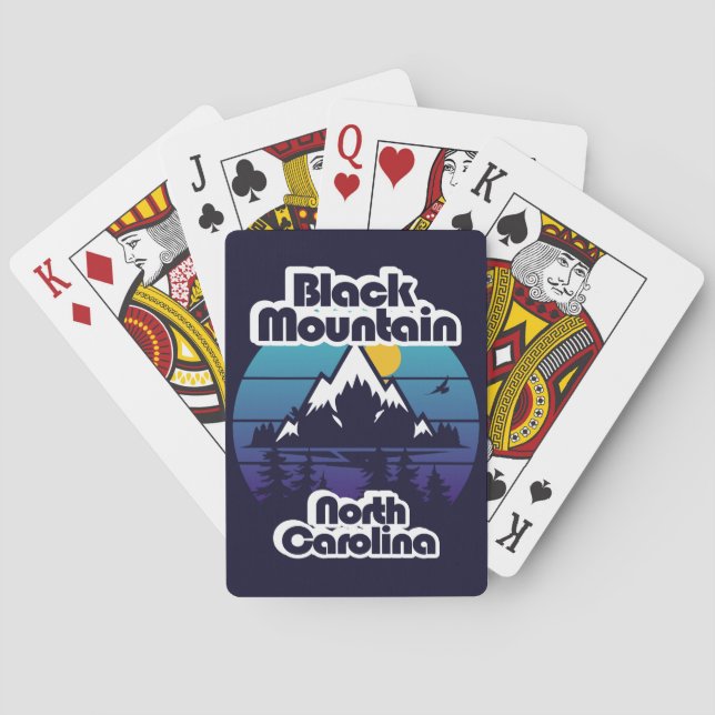 Black Mountain, North Carolina Poker Cards (Back)