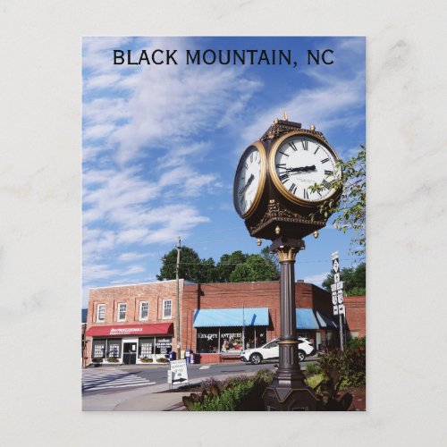 Black Mountain North Carolina Travel Photo Postcard