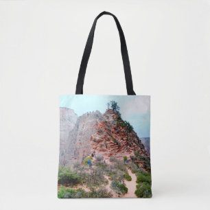 BLACK MOUNTAIN UNDER CLEAR NIGHT SKY TOTE BAG