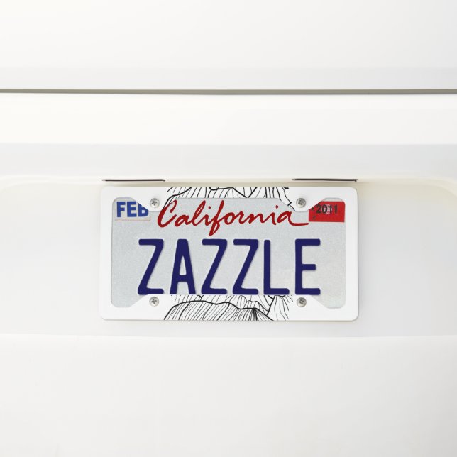 Black mountains license plate frame (On Car)