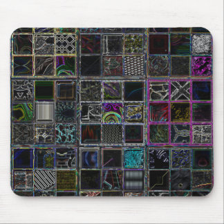 Black Mouspad with Colorful Accent Mouse Pad