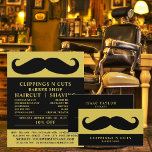 Black Moustache, Men's Barbers Advertising Flyer<br><div class="desc">Black Moustache,  Men's Barbers Advertising Flyers By The Business Card Store.</div>
