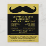 Black Moustache, Men's Barbers Advertising Flyer<br><div class="desc">Black Moustache,  Men's Barbers Advertising Flyers By The Business Card Store.</div>