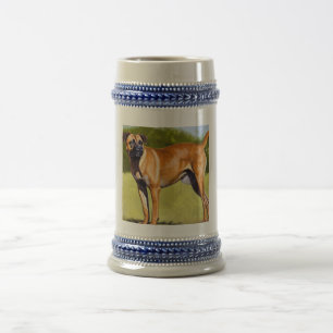 Black Mouth Cur Dog Beer Stein