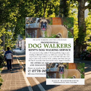 Black Mouth Cur, Dog Walker Service Business Card